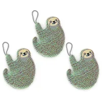Kikkerland Sloth Sponges Set of 3