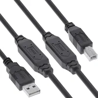 InLine InLine® USB 2.0 Aktiv-Kabel, USB-A Stecker zu USB-B