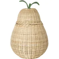 Ferm Living Aufbewahrungskorb Pear geflochten aus Rattan 35 x