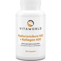 VITA-WORLD Vitaworld Hyaluronsäure 100 + Kollagen 400 120 Kapseln