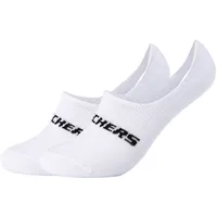 SKECHERS Sportsocken Unisex 2PPK Mesh Ventilation Footies Socks WEISS|WEISS
