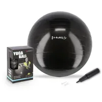 COFI 1453 YB01 55cm Schwarzer Gymnastikball HMS
