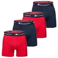 Champion Boxershorts unifarben blau/rot S 4er Pack