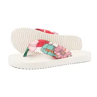 FLIP*FLOP Damen flip*flop flip*tube flower Creme Mehrfarbig 41