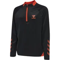 Hummel GG12 Action 1/2-Zip Sweatshirt Raglanärmel Hmlgg12 Kinder black/cherry