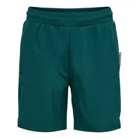 Hummel Move Grid Woven Shorts, Deep Teal, 140