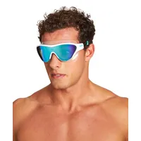Arena Schwimmbrille One Mask Mirror - Blue-white-black - White