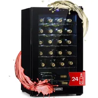 Klarstein Shiraz 24 Uno Weinkühlschrank, 1 Zonen Getränkekühlschrank Klein,