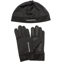 Endurance Trainingshandschuhe Gubeng mit reflektierenden Details schwarz S