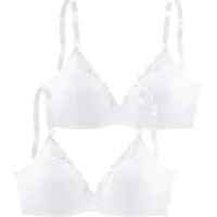 PETITE FLEUR Bralette-BH Damen 2x weiß Gr.70A