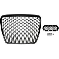 LLCTOOLS Kühlergrill Wabengrill Front Grill Emblemhalter passend für Audi