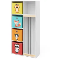 Vicco Kinderregal Marvin, 72 x 143 cm mit 4