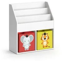 Vicco Kinderregal, Weiß, Holzwerkstoff, 5 Fächer, Rechteckig, 72x79x30.7 cm
