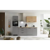 Kochstation "KS-Malfi" Breite 260cm, wahlweise mit E-Geräten, arbeitsplatte: 38mm