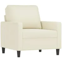 VidaXL Sessel Creme 60 cm Samt