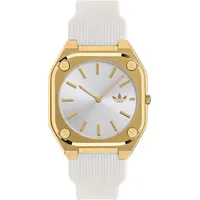 Adidas Uni Uhr City Tech Thin Silikon weiss AOFH24003