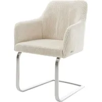 DeLife Freischwinger Greg-Flex Cord Beige