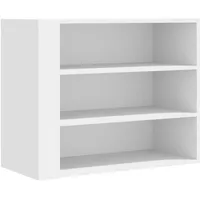 VidaXL Wandregal Weiß 75x35x60 cm Holzwerkstoff