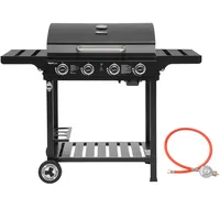 Royal Gourmet 4 Brenner Gas Grillwagen, 12 kW BBQ-Gasgrill