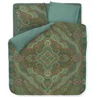 Pip Studio Bettwäsche Alfombra green