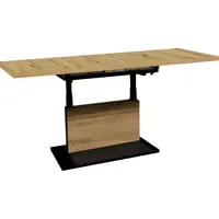 Mäusbacher Lift Couchtisch Braun Wildeiche 120-160 x 54 x