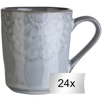 Home4You Kaffeetassen 24er Set, 355 ml - Grau -