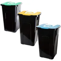 2friends 3er Set, 50 Liter, Abfalleimer Abfalltonnne, Mülltonne. Geeignet