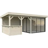 Palmako Gartenhaus Connect Lenna 16,6 m2 Set 407 Slide