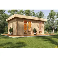 Wolff Finnhaus Gartenhaus Gerlis 4,53 x 3,00 m Natur