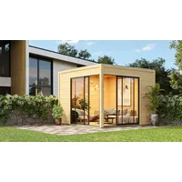 Karibu Gartenhaus Dice 3 3,08 x 3,08 m Grau