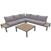 Garden Pleasure Valentina 4-teilig Braun-Grau