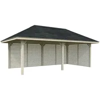 Palmako Pavillon Bianca 16,6 m2 Set 109 transparent tauchgrundiert