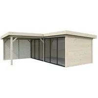 Palmako Carport/Pavillon Connect Lenna Set 413 Slide transparent tauchgrundiert