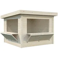 Palmako Marktstand Lenna Set 305 Transparent Tauchgrundiert 300 cm