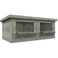 Palmako Marktstand Lenna Set 311 Grau Tauchgrundiert 588 cm