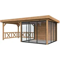 Palmako Gartenhaus Connect Lenna 16,6 m2 Set 404 Slide