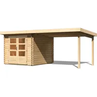 Karibu Gartenhaus Bastrup 4 inkl. 3m Schleppdach - 28