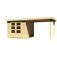 Karibu Gartenhaus Askola 3,5 inkl. 275 cm Schleppdach -