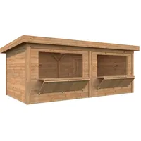 Palmako Marktstand Connect Lenna 16,6 m2 SET 311 hellbraun