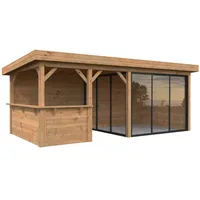 Palmako Gartenhaus Connect Lenna 16,6 m2 Set 407 Slide