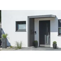 Gutta Rechteckvordach BS Plus 200 inkl. Seitenteil und Briefkasten