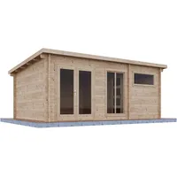 Wolff Finnhaus Gartenhaus Hidda 5536, 44 mm, inkl. Fußboden