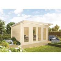 Wolff Finnhaus Gartenhaus Amsterdam naturbelassen, inkl. Boden/Fundamenthölzer