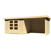 Karibu Gartenhaus Askola 5 inkl. 275 cm Schleppdach,Seiten und
