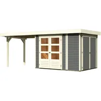 Karibu Gartenhaus Retola 2 inkl. Anbauschrank u. 280 cm