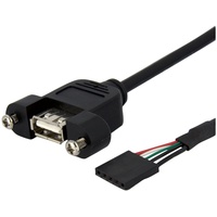 Startech StarTech.com 30cm USB 2.0 Blendenmontage Kabel, USA A