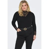 ONLY CARMAKOMA Langarmshirt CARTILDE RIB LACE L/S TOP JRS
