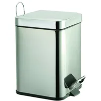 Bravat Kosmetikeimer Soft-Close - eckig, chrom