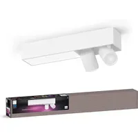 Philips Centris 2-er Spots 5,7W rechteckig weiß