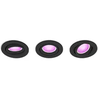 Philips Hue Centura 3er Pack White&Color Ambiance Schwarz Ø